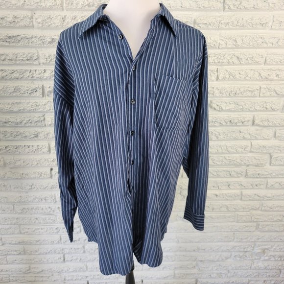 Van Heusen Mens Shirt 2xlt Button Up 